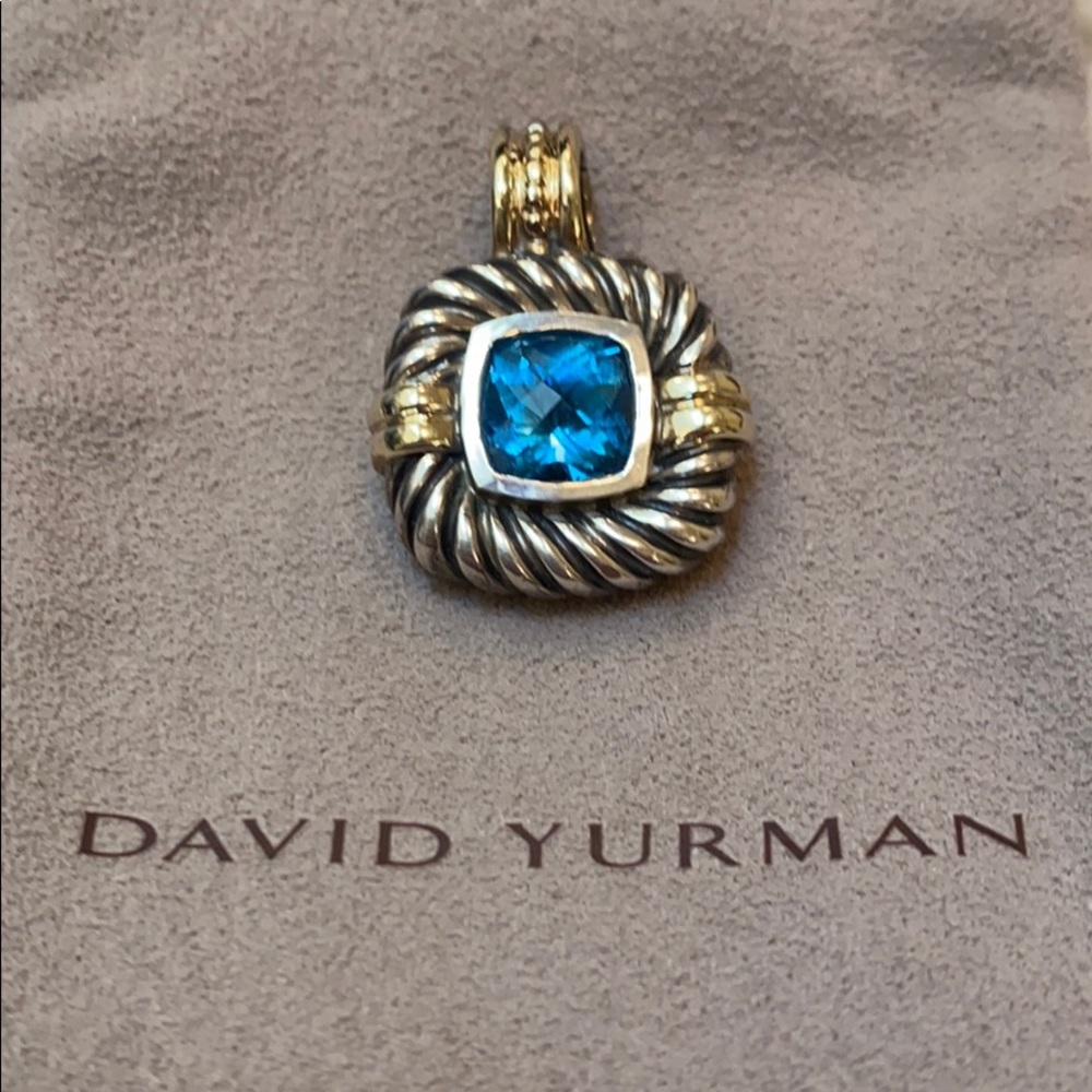 David Yurman Albion Blue Topaz Pendant